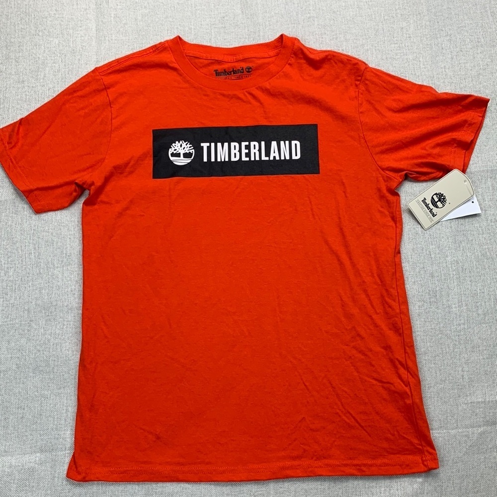 Timberland Big Boys Boxed Logo T-shirt Size L